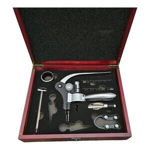 Arolly Manual Wine Bottle Opener Corkscrew‎ Kit, Zinc Alloy Handle Opener Kit
